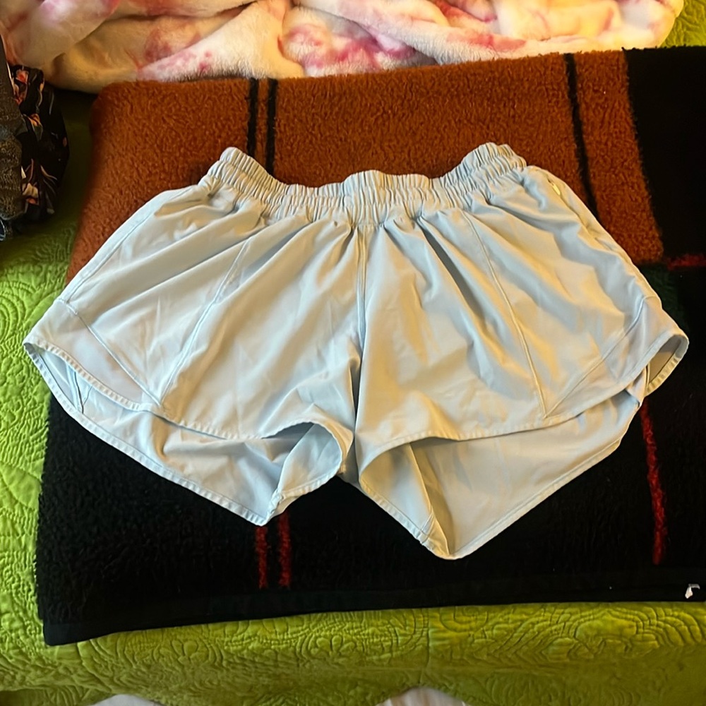 Lululemon light blue shorts. Worn a few times.